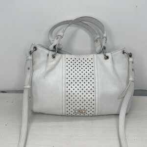 Cole Haan Ripley Small Satchel in optic white